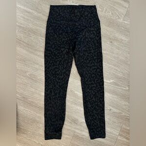 lululemon athletica Black Patterned Leggings
